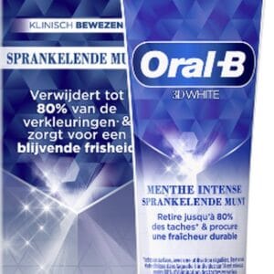 Oral B Tandpasta 3D White Sprankelende Munt - 75 ml