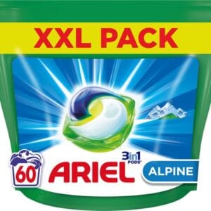 Ariel Wasmiddel Pods 3in1 - Alpine - 60 Capsules